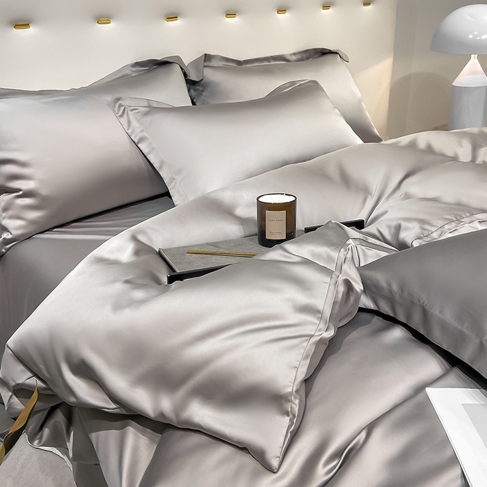 91家纺网 家纺一手货源 找家纺 涵宸家纺  2023新款天丝ᵀᴹ纯色-单被套 单被套-都市灰