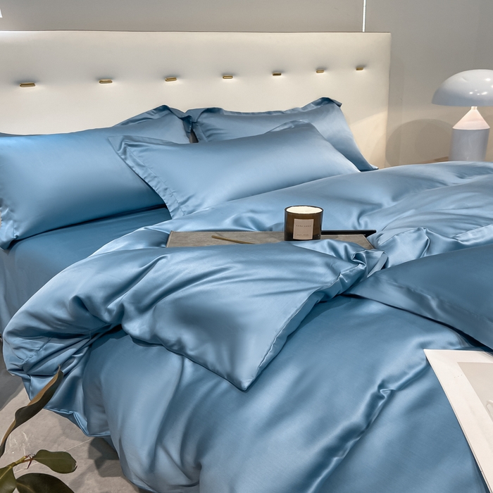 91家纺网 家纺一手货源 找家纺 涵宸家纺  2023新款天丝ᵀᴹ纯色-单被套 单被套-深海蓝