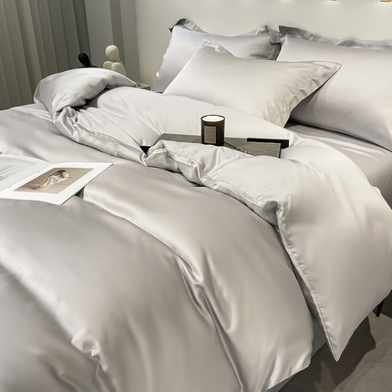 91家纺网 家纺一手货源 找家纺 涵宸家纺  2023新款天丝ᵀᴹ纯色-单被套 单被套-大地灰