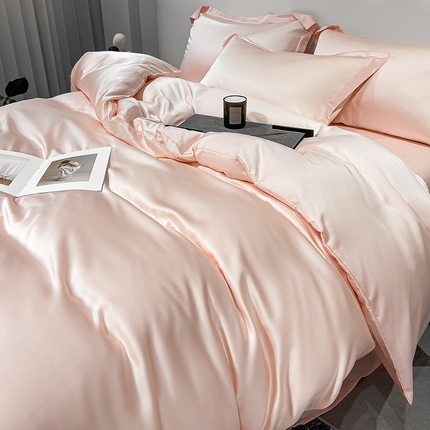 91家纺网 家纺一手货源 找家纺 涵宸家纺  2023新款天丝ᵀᴹ纯色-单被套 单被套-蜜桃粉