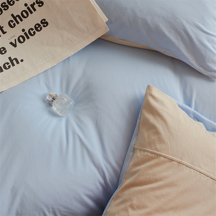 91家纺网 家纺一手货源 找家纺 （总）安莱生活 2023新款A类针织棉双拼系列四件套