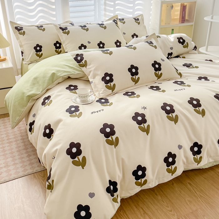 91家纺网 家纺一手货源 找家纺 棠颂 2023新款臻棉植物羊绒四件套 半夏