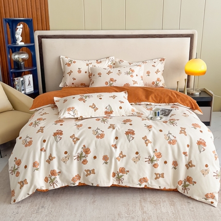 棠颂 2023新款臻棉植物羊绒四件套 洛神