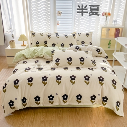 91家纺网 家纺一手货源 找家纺 棠颂 2023新款臻棉植物羊绒四件套 半夏