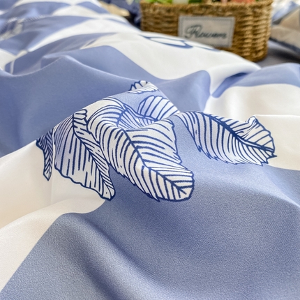 91家纺网 家纺一手货源 找家纺 漫仙阁2024新款亲肤棉芦荟棉单品被套 初遇