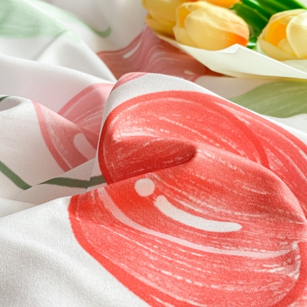 91家纺网 家纺一手货源 找家纺 漫仙阁2024新款亲肤棉芦荟棉单品被套 春意