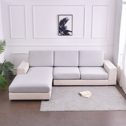 飞翔家居2023新款德绒组合沙发垫套  浅灰色