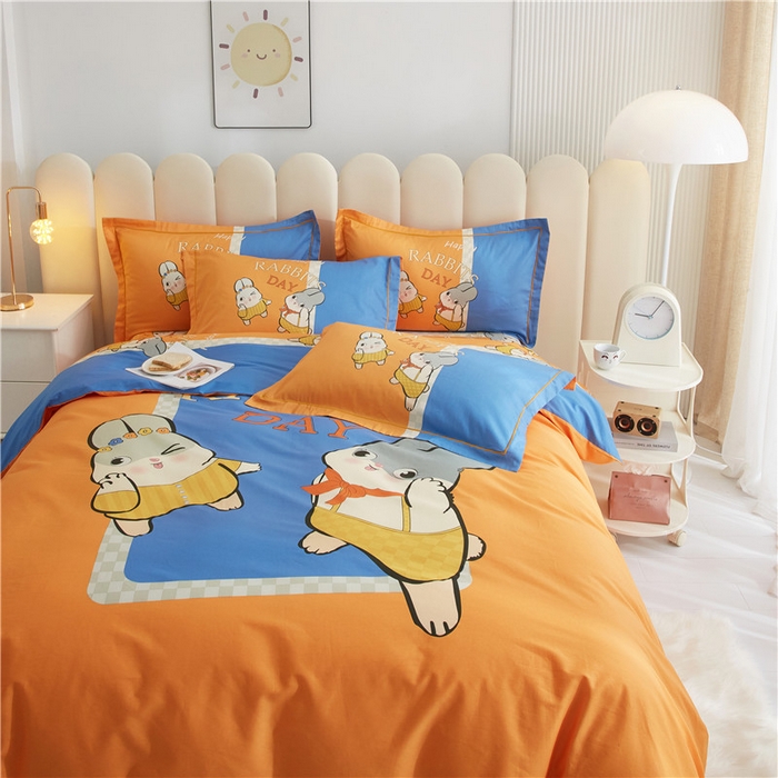 91家纺网 家纺一手货源 找家纺 （总）沐白家居2023大版全棉印花四件套