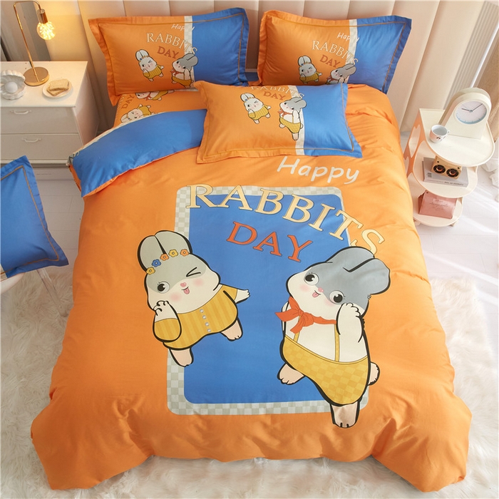 91家纺网 家纺一手货源 找家纺 （总）沐白家居2023大版全棉印花四件套