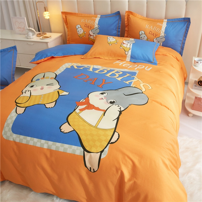 91家纺网 家纺一手货源 找家纺 （总）沐白家居2023大版全棉印花四件套