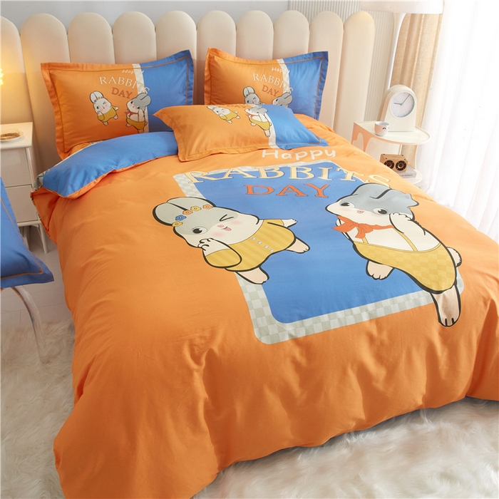 91家纺网 家纺一手货源 找家纺 （总）沐白家居2023大版全棉印花四件套