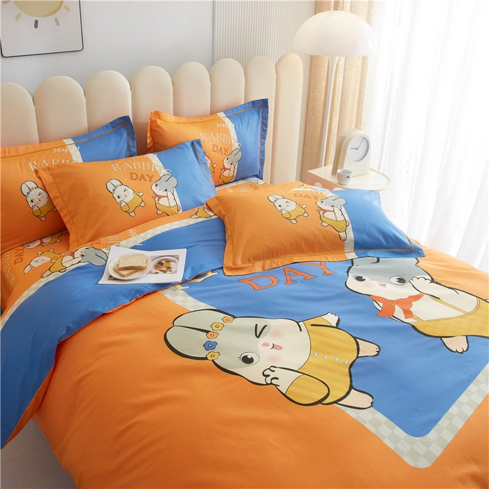 91家纺网 家纺一手货源 找家纺 （总）沐白家居2023大版全棉印花四件套