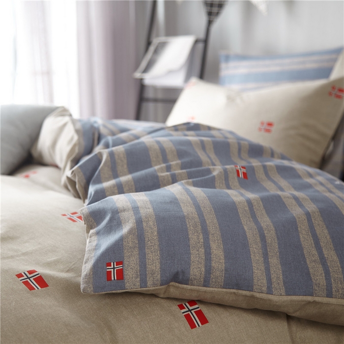 91家纺网 家纺一手货源 找家纺 沐白家居2023大版全棉印花四件套 0瑞希