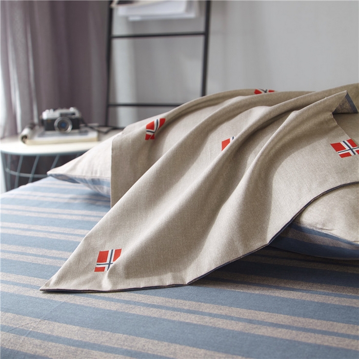 91家纺网 家纺一手货源 找家纺 沐白家居2023大版全棉印花四件套 0瑞希