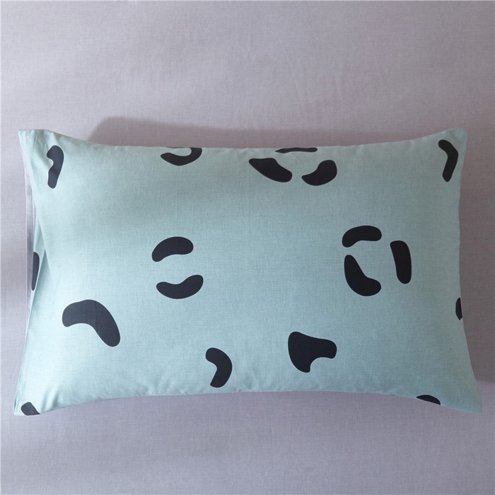 91家纺网 家纺一手货源 找家纺 沐白家居2023大版全棉印花四件套 0小恋曲-绿