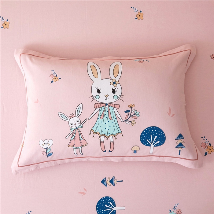 91家纺网 家纺一手货源 找家纺 沐白家居2023大版全棉印花四件套 2安妮日记（有小号 标准 加大）