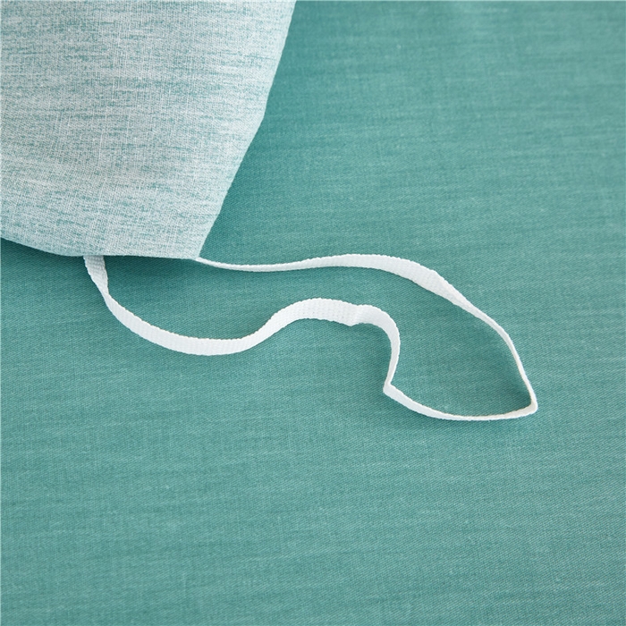 91家纺网 家纺一手货源 找家纺 沐白家居2023大版全棉印花四件套 2春之物羽-绿