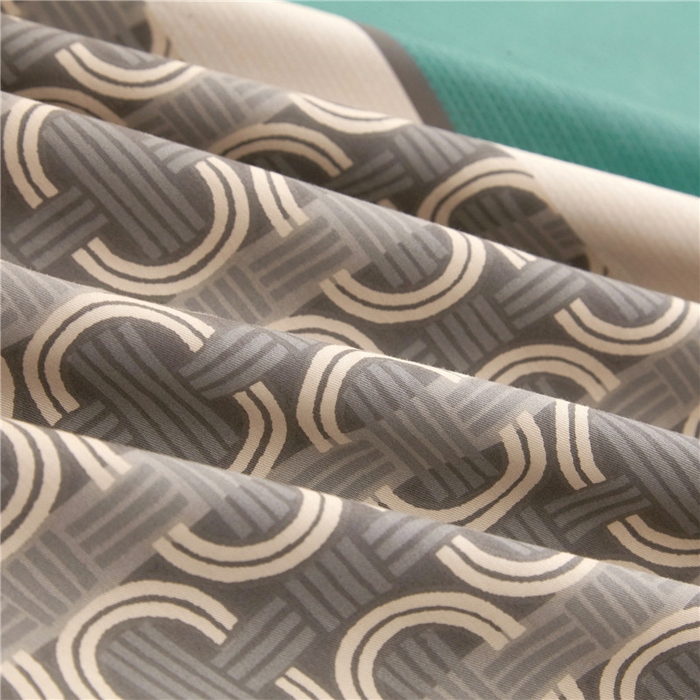 91家纺网 家纺一手货源 找家纺 沐白家居2023大版全棉印花四件套 2戴维森