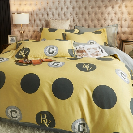 沐白家居2023大版全棉印花四件套 2极简