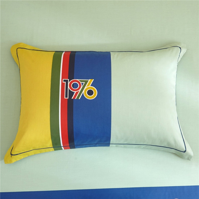 91家纺网 家纺一手货源 找家纺 沐白家居2023大版全棉印花四件套 2青春纪念册-黄