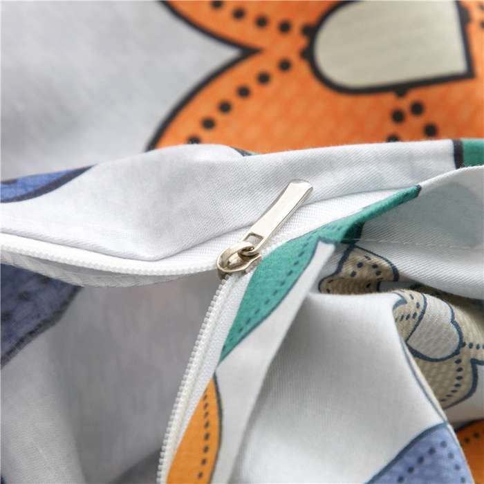 91家纺网 家纺一手货源 找家纺 沐白家居2023大版全棉印花四件套 2绅士熊-绿