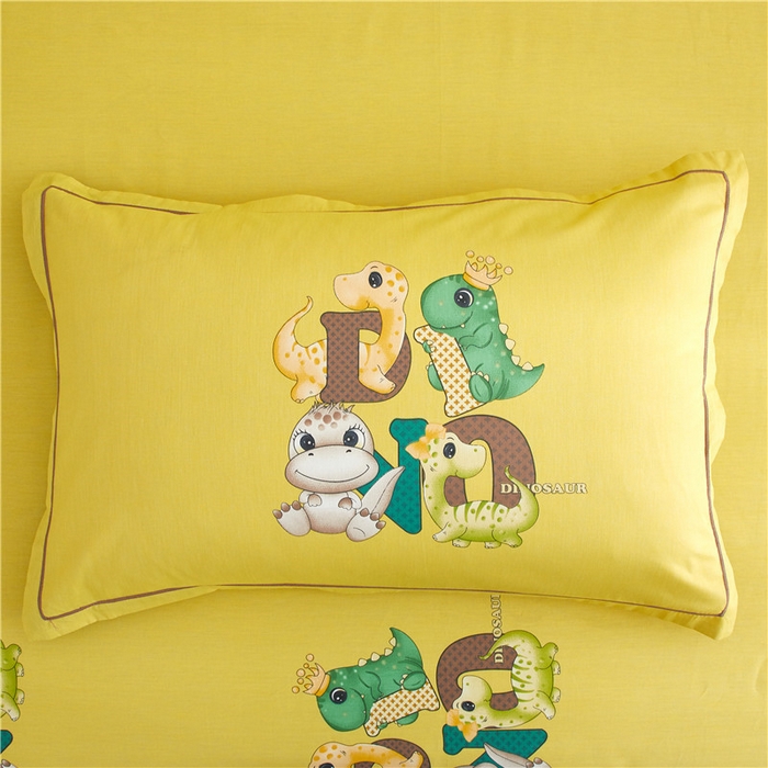 91家纺网 家纺一手货源 找家纺 沐白家居2023大版全棉印花四件套 2神奇宝贝-兰