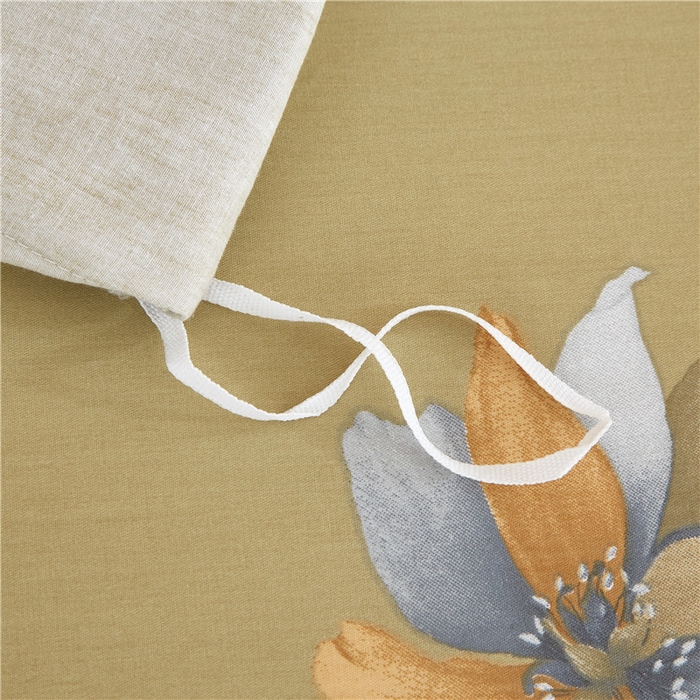 91家纺网 家纺一手货源 找家纺 沐白家居2023大版全棉印花四件套 2夏薇儿-黄