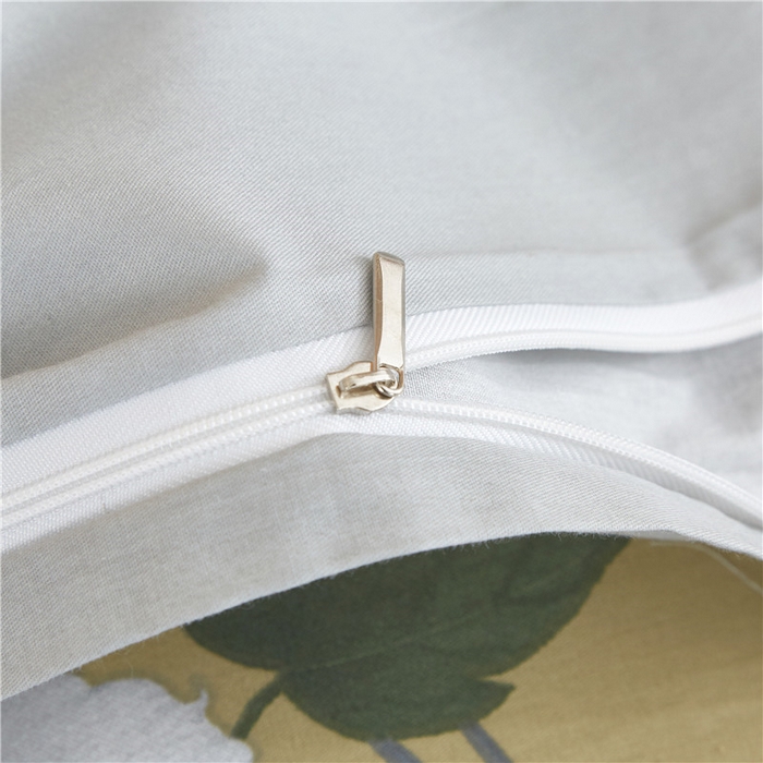 91家纺网 家纺一手货源 找家纺 沐白家居2023大版全棉印花四件套 2夏薇儿-黄