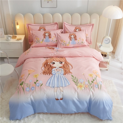 91家纺网 家纺一手货源 找家纺 （总）沐白家居2023大版全棉印花四件套