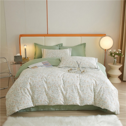 91家纺网 家纺一手货源 找家纺 （总）沐白家居2023大版全棉印花四件套