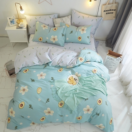 91家纺网 家纺一手货源 找家纺 （总）沐白家居2023大版全棉印花四件套