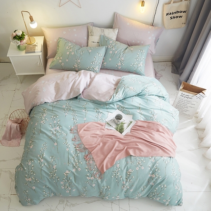 91家纺网 家纺一手货源 找家纺 （总）沐白家居2023大版全棉印花四件套