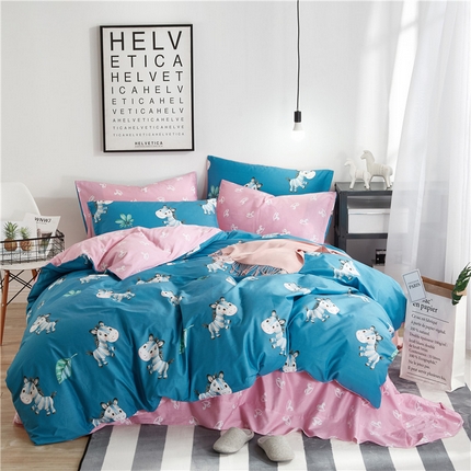 91家纺网 家纺一手货源 找家纺 （总）沐白家居2023大版全棉印花四件套