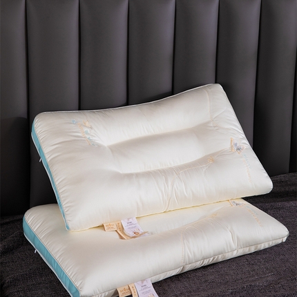 九州枕芯 2023新款蚕丝蛋白枕 蚕丝蛋白枕46*72蓝色