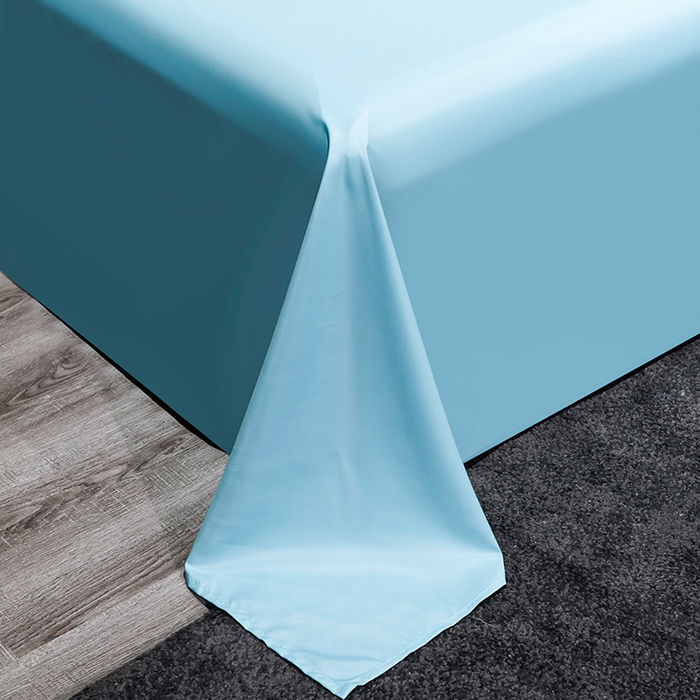 91家纺网 家纺一手货源 找家纺 红日子2023新款水洗真丝纯色四件套 水光绿