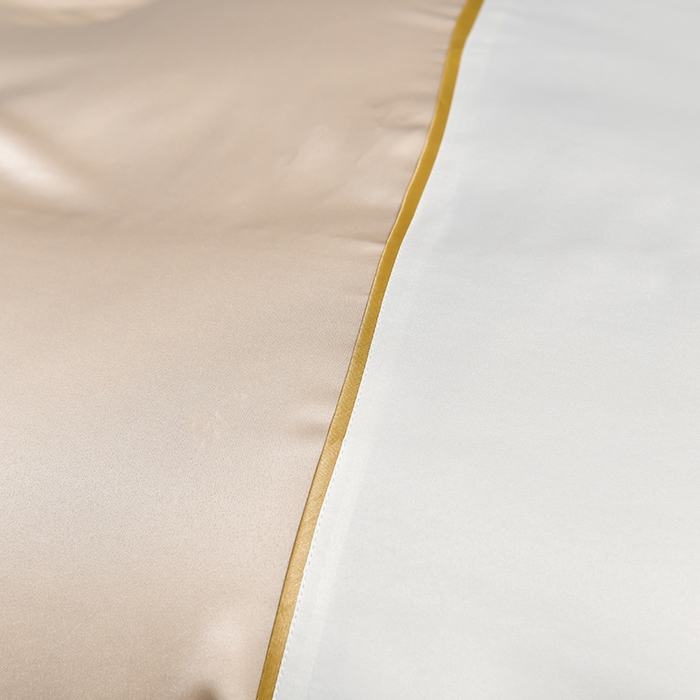 91家纺网 家纺一手货源 找家纺 绒世界  2024新款水洗天丝刺绣维也纳系列四件套 维也纳-奶茶+奶昔白