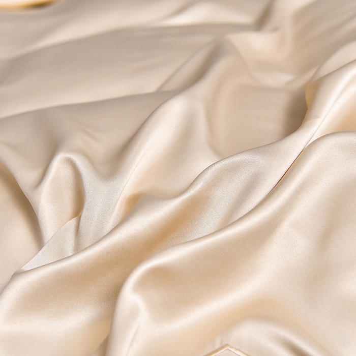 91家纺网 家纺一手货源 找家纺 绒世界  2024新款水洗天丝刺绣维也纳系列四件套 维也纳-奶茶+浅粉