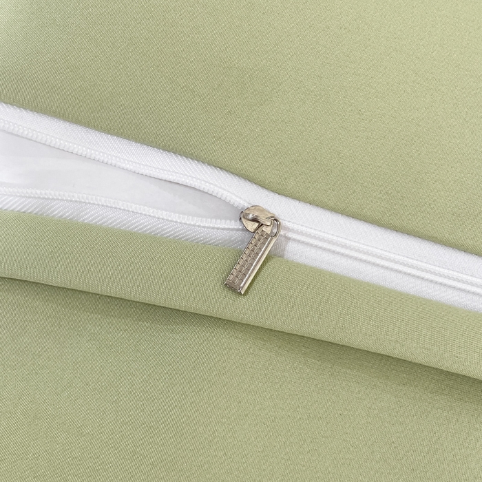 91家纺网 家纺一手货源 找家纺 绒世界2024新款水洗棉麻印花四件套-简爱系列 简爱-绿+白