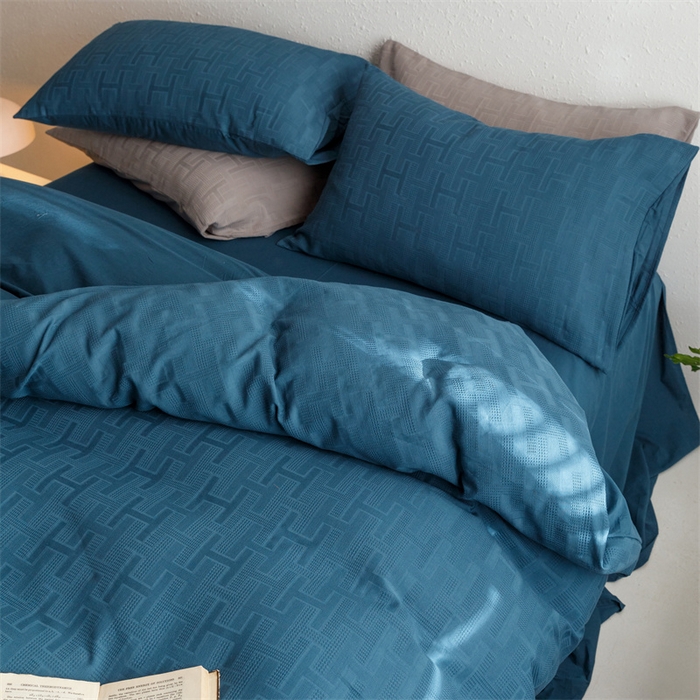 91家纺网 家纺一手货源 找家纺 瑞米家居2023新款A类华夫格四件套-爱尚-迷之恋 爱尚-孔雀兰