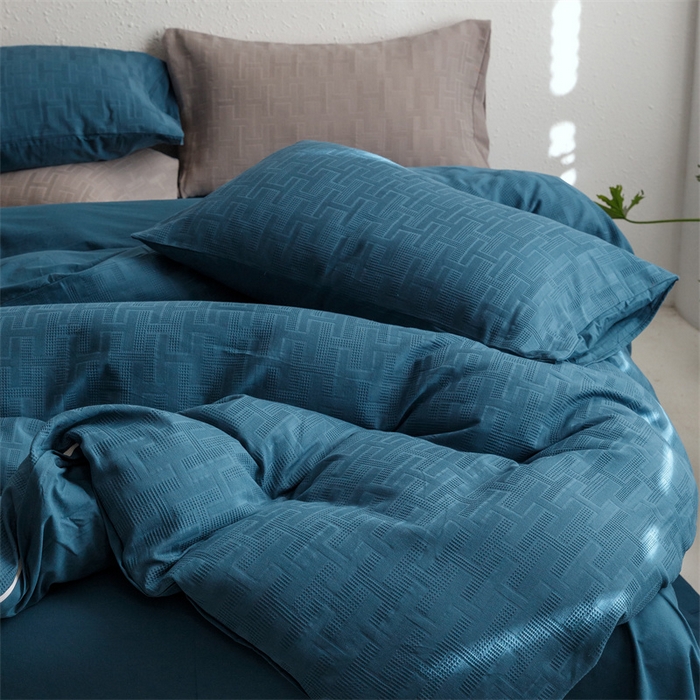 91家纺网 家纺一手货源 找家纺 瑞米家居2023新款A类华夫格四件套-爱尚-迷之恋 爱尚-孔雀兰