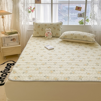 91家纺网 家纺一手货源 找家纺 （总）金爱家 2023新款小清新凉感丝乳胶凉席三件套