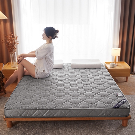 欣罗兰 2023新款针织棉立体纯色床垫系列-大床款 皇冠-灰