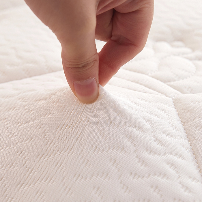 91家纺网 家纺一手货源 找家纺 欣罗兰 2023新款针织棉立体纯色床垫系列-大床款 皇冠-白