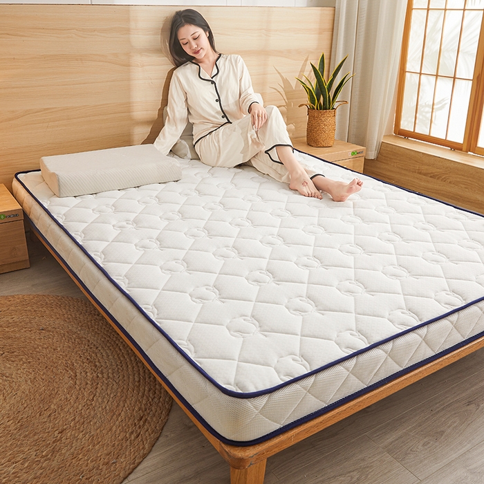 91家纺网 家纺一手货源 找家纺 欣罗兰 2023新款针织棉立体纯色床垫系列-大床款 棉花-白