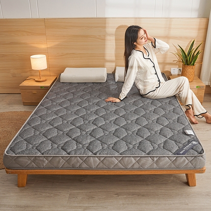 91家纺网 家纺一手货源 找家纺 （总）欣罗兰 2023新款针织棉立体纯色床垫系列-大床款