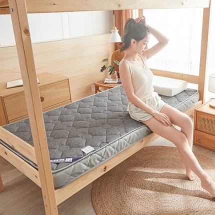 欣罗兰 2023新款针织棉立体纯色床垫系列-小床款 贝壳-灰