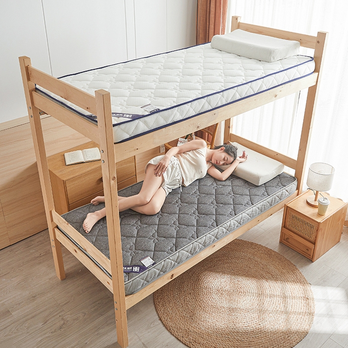 91家纺网 家纺一手货源 找家纺 欣罗兰 2023新款针织棉立体纯色床垫系列-小床款 蝶恋-灰