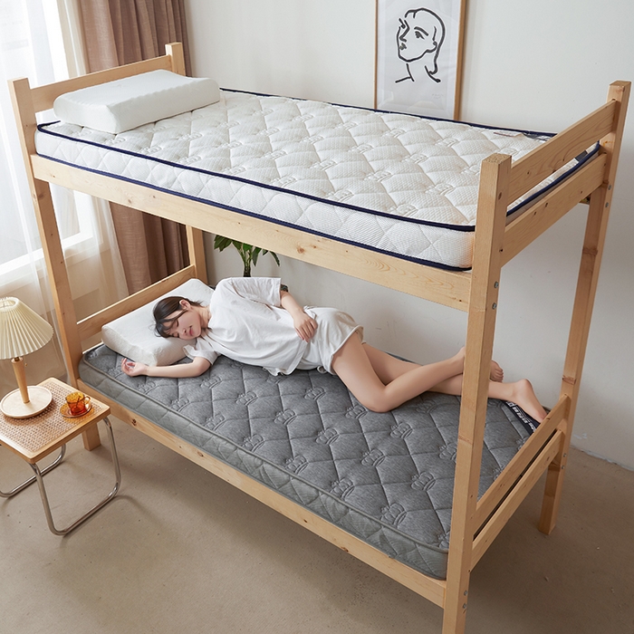 91家纺网 家纺一手货源 找家纺 欣罗兰 2023新款针织棉立体纯色床垫系列-小床款 皇冠-灰