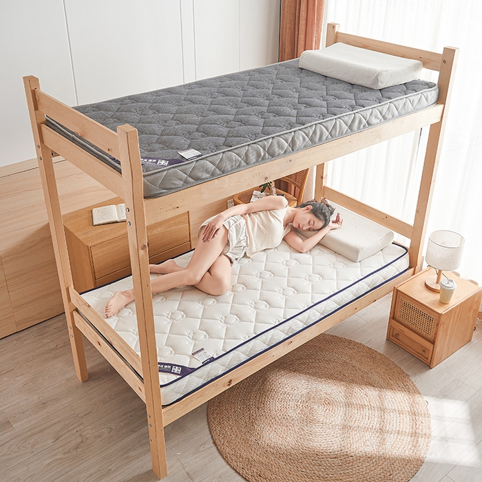 91家纺网 家纺一手货源 找家纺 欣罗兰 2023新款针织棉立体纯色床垫系列-小床款 棉花-白