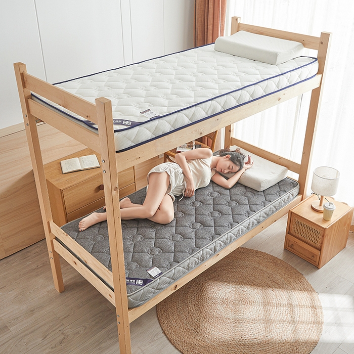 91家纺网 家纺一手货源 找家纺 欣罗兰 2023新款针织棉立体纯色床垫系列-小床款 棉花-灰